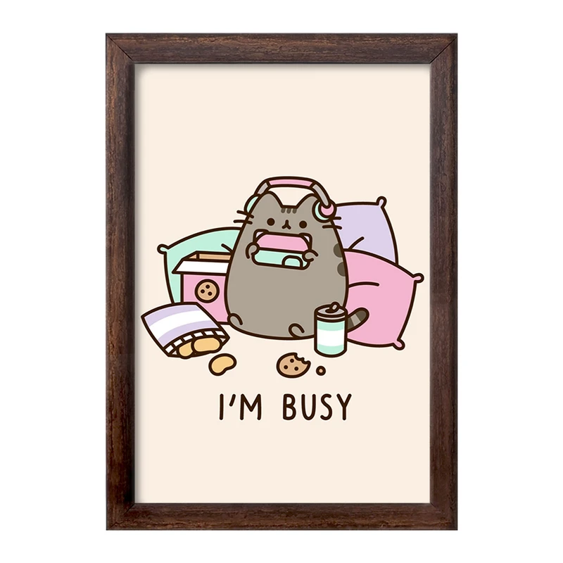 تابلو خندالو طرح پوشین گربه بامزه کد 26606