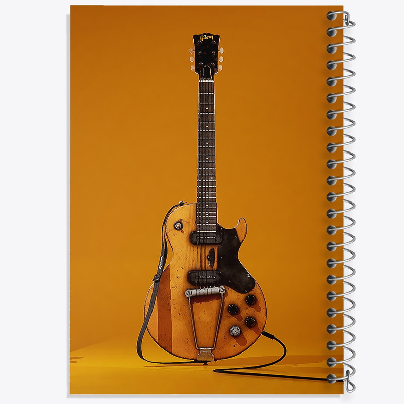 دفتر طراحی 50 برگ خندالو طرح گیتار الکتریک (Electric guitar) کد N8064