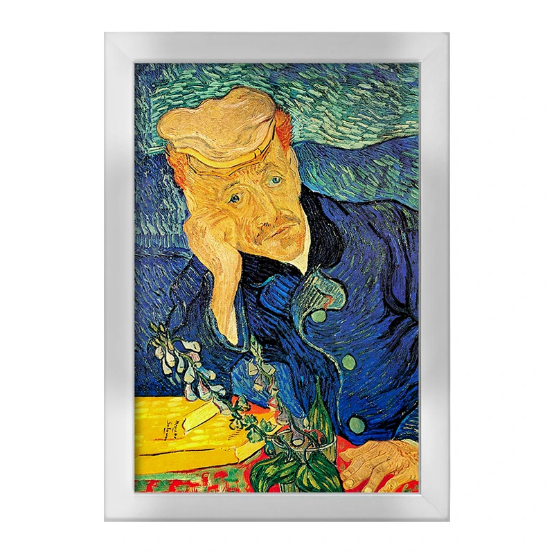 تابلو خندالو طرح نقاشی پرتره دکتر گاشه اثر ونسان ونگوگ کد 25447