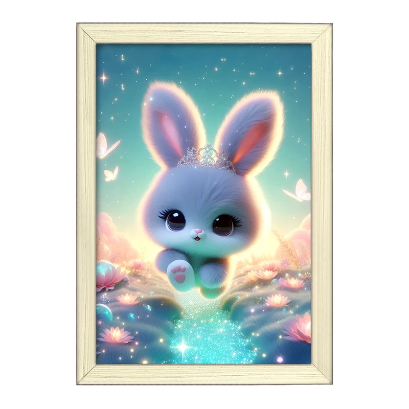 تابلو خندالو طرح خرگوش بامزه کد F5388