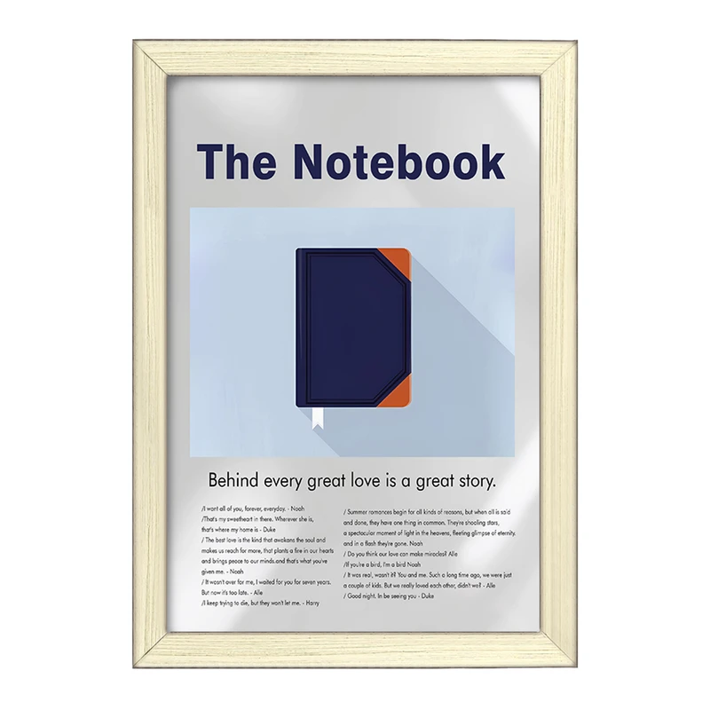 تابلو خندالو طرح دفترچه خاطرات (The Notebook) کد F13822