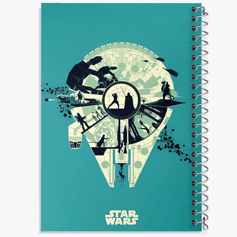 دفتر مشق 100 برگ خندالو طرح جنگ ستارگان کد F4680