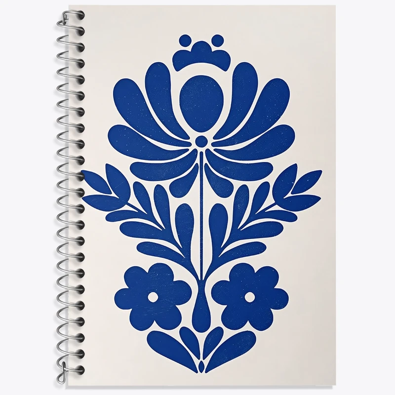 دفتر لغت 50 برگ خندالو طرح نقش گل کد N6881