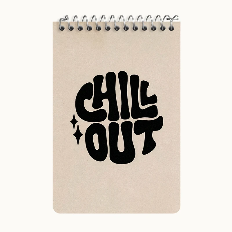 دفتر یادداشت 50 برگ خندالو طرح Chill Out کد F3916