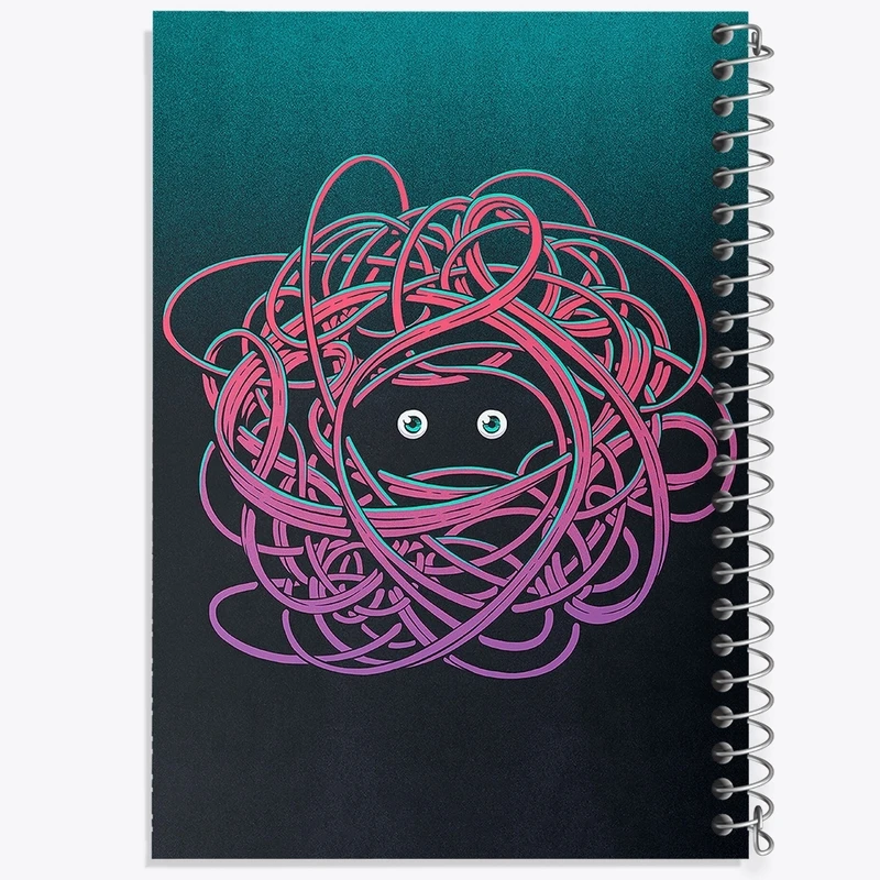 دفتر طراحی 50 برگ خندالو طرح فانتزی کد F88