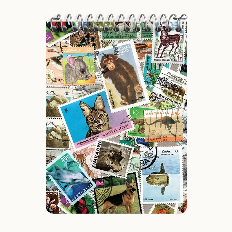 دفتر یادداشت 50 برگ خندالو طرح پترن حیوانات کد N8285