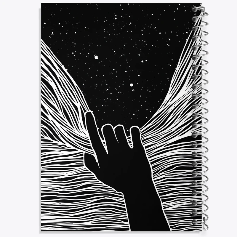 دفتر لیست خرید 50 برگ خندالو طرح آسمان شب کد F4565