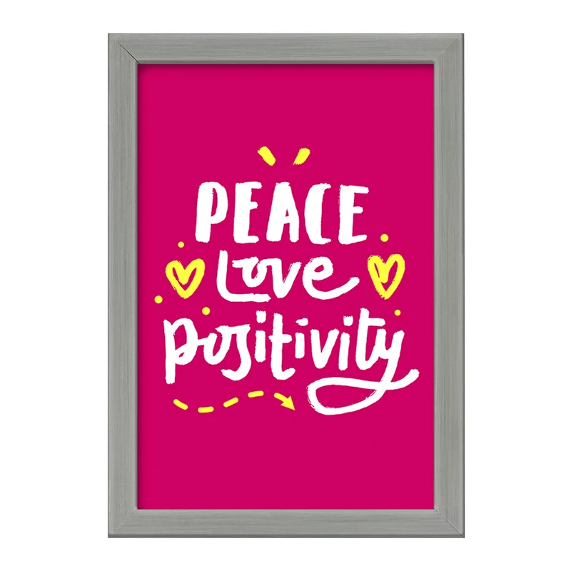 تابلو خندالو طرح Peace Love Positivity کد F1501
