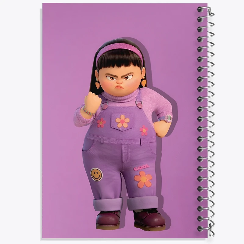 دفتر طراحی 50 برگ خندالو طرح دخترانه کیوت کد N7451