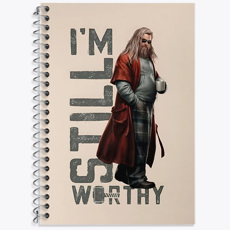 دفتر نت موسیقی 50 برگ خندالو طرح ثور مارول (Marvel) کد F10512