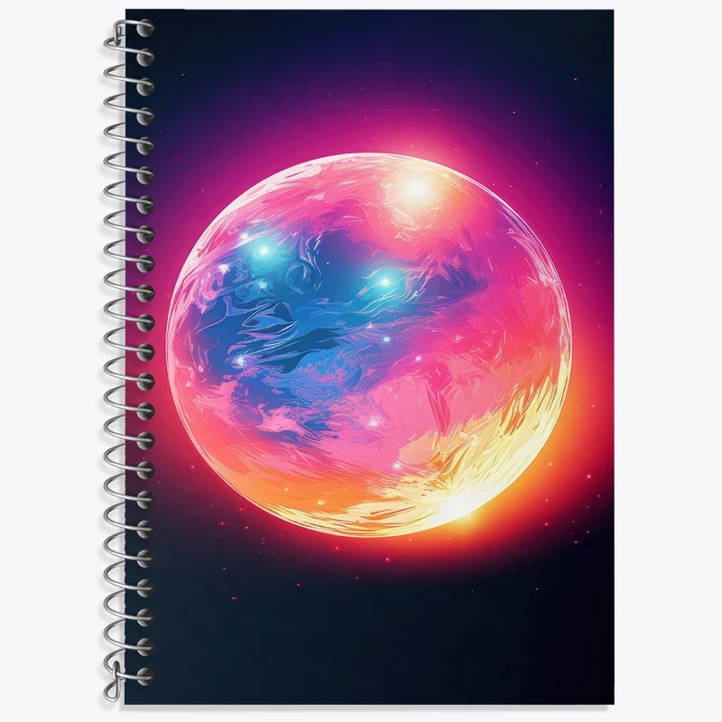 دفتر لغت 50 برگ خندالو طرح سیاره کد F3044