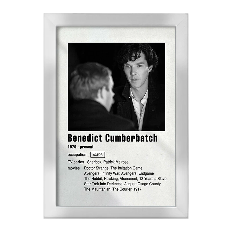 تابلو خندالو طرح بندیکت کامبربچ (Benedict CumberBatch) کد F11204