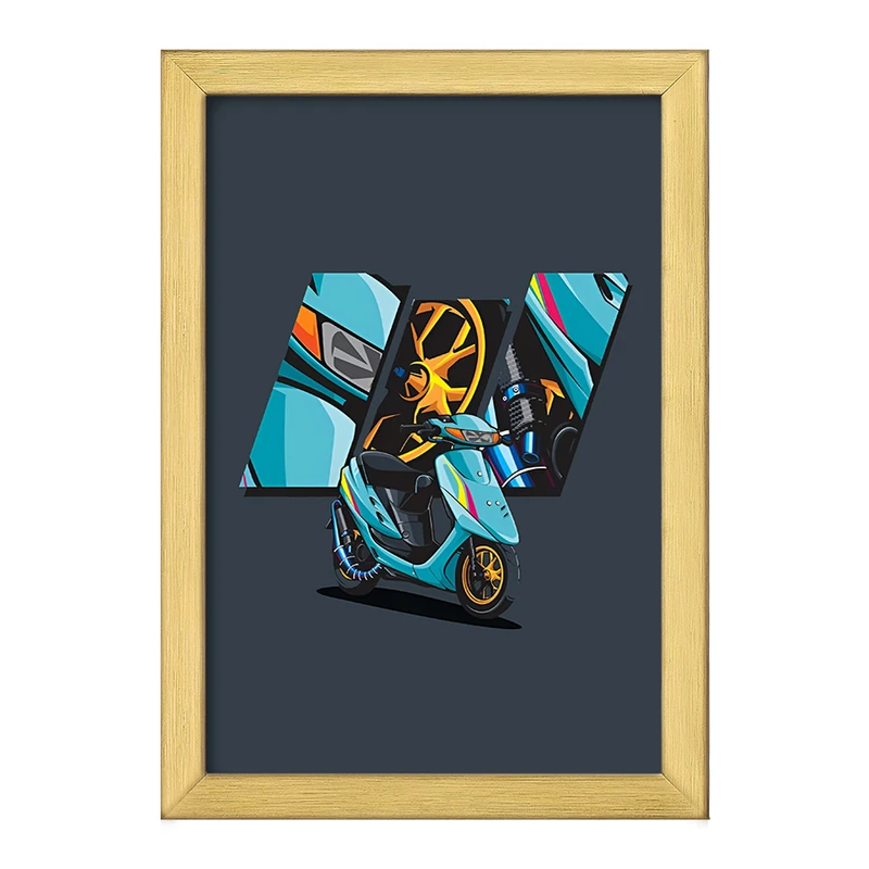 تابلو خندالو طرح موتور سیکلت کد F4178