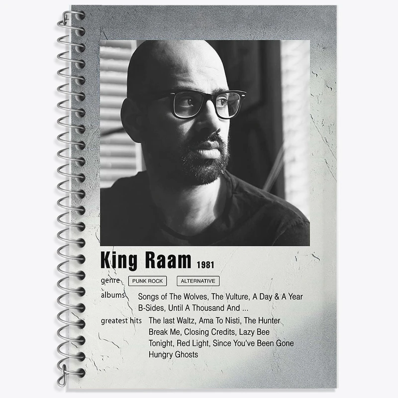 دفتر نت موسیقی 50 برگ خندالو طرح کینگ رام (King Raam) کد F11224