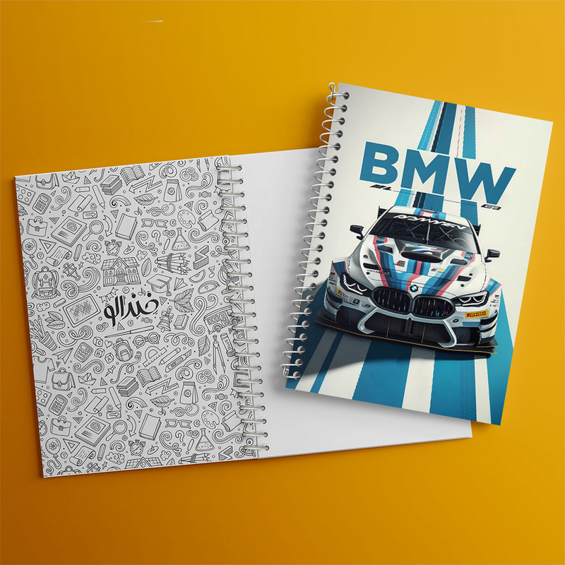 دفتر مشق 100 برگ خندالو طرح بی ام دبلیو (BMW) کد F10388