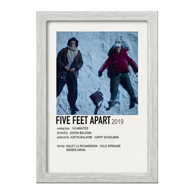 تابلو خندالو طرح پنج قدم فاصله (Five Feet Apart) کد F13196