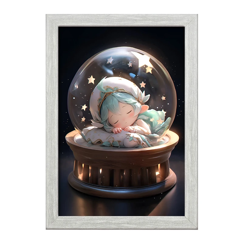 تابلو خندالو طرح دختر کیوت کد F9354