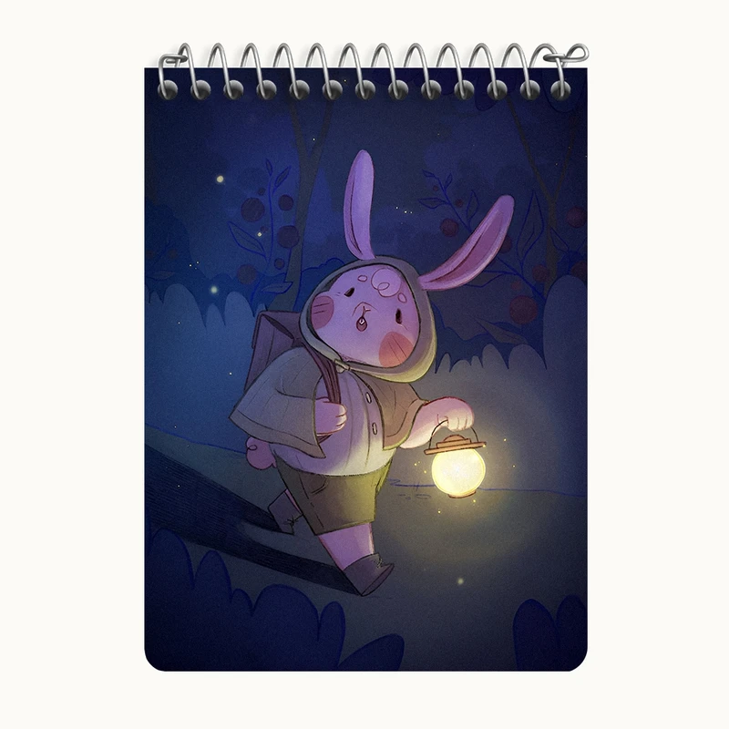 دفتر یادداشت 50 برگ خندالو طرح خرگوش بامزه کد N8173