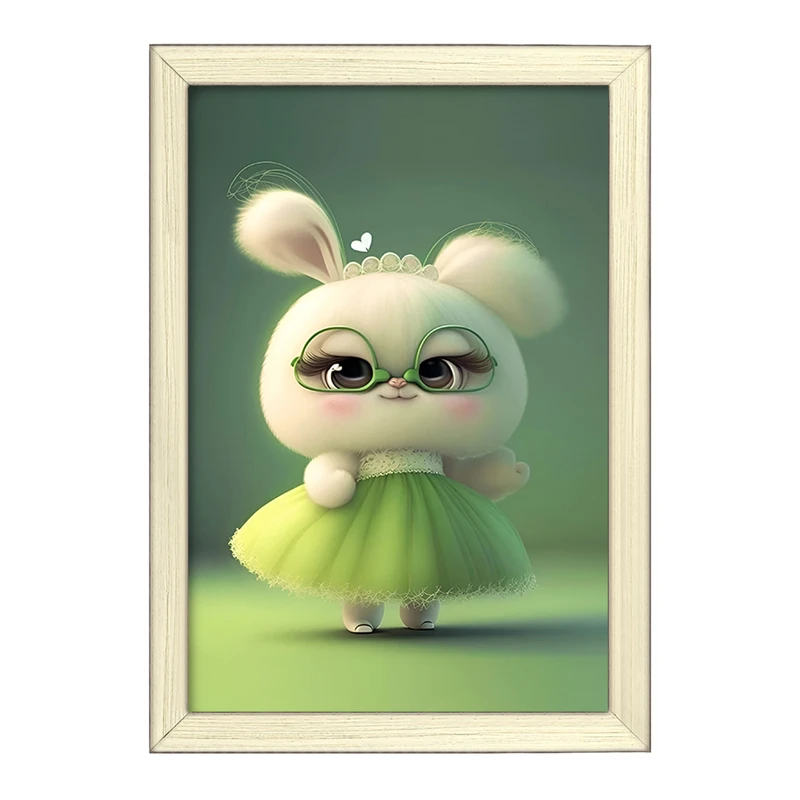 تابلو خندالو طرح خرگوش بامزه کد F5740