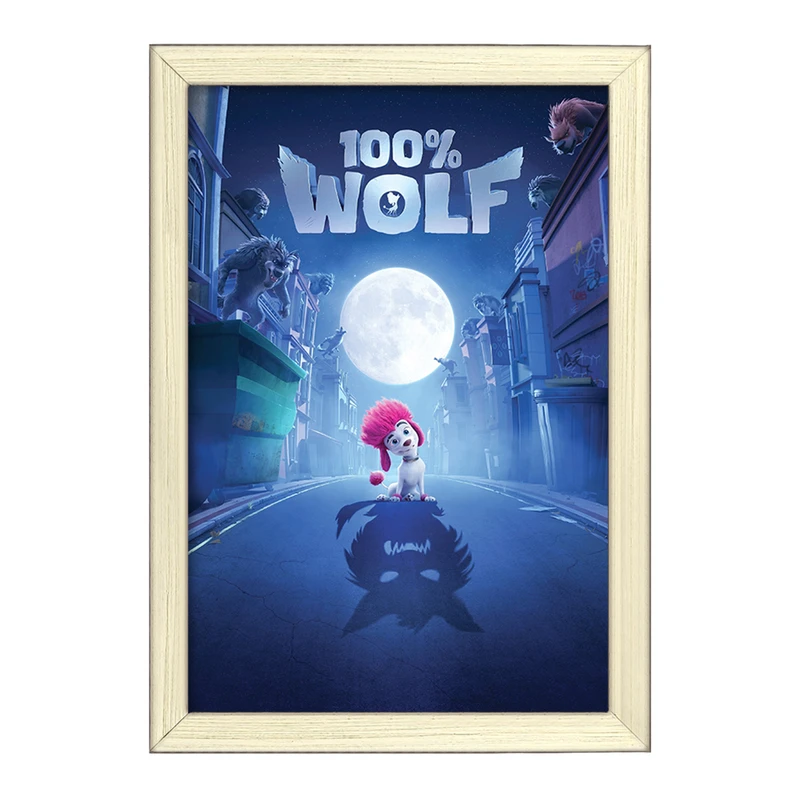 تابلو خندالو طرح صد درصد گرگ Wolf 100%  کد 4805