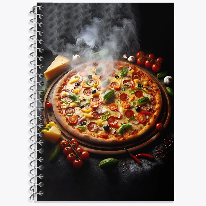 دفتر نت موسیقی 50 برگ خندالو طرح پیتزا کد F10586