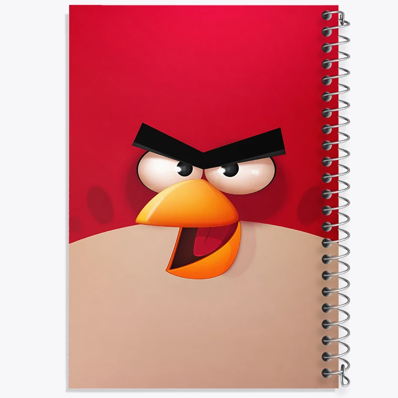 دفتر مشق 50 برگ خندالو طرح پرندگان خشمگین کد F3306