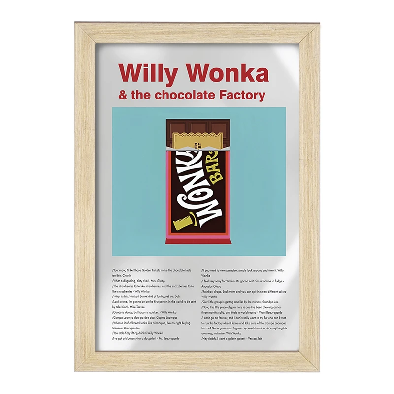 تابلو خندالو طرح ویلی وانکا (Willy Wonka) کد F13815