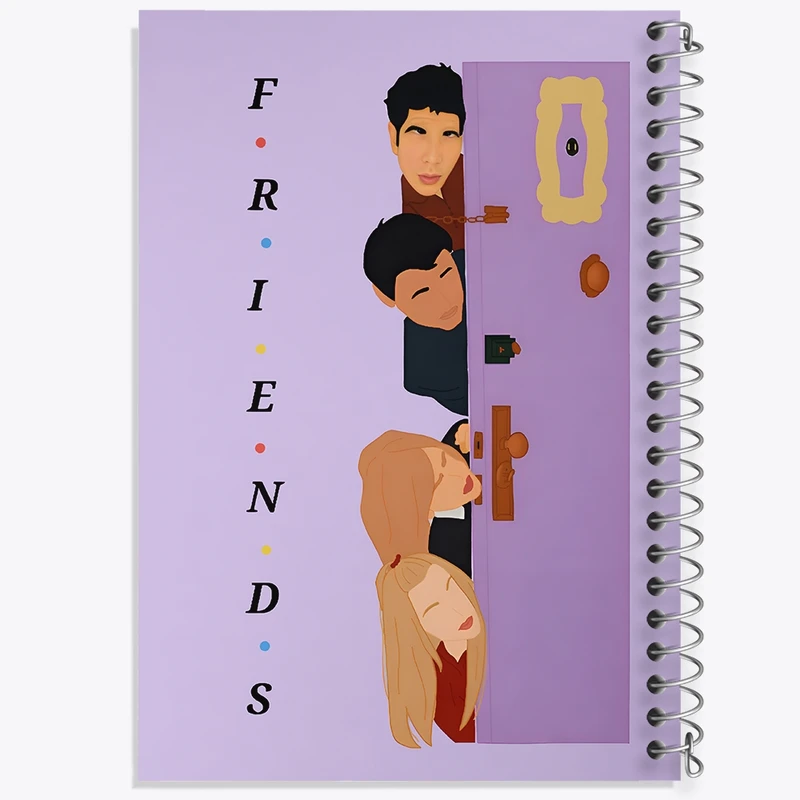 دفتر ژورنال نویسی 50 برگ خندالو مدل نقطه ای طرح فرندز (Friends) کد F11689