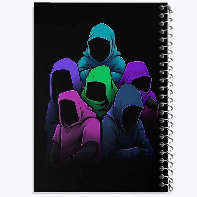 دفتر مشق 50 برگ خندالو طرح ترسناک کد F3144