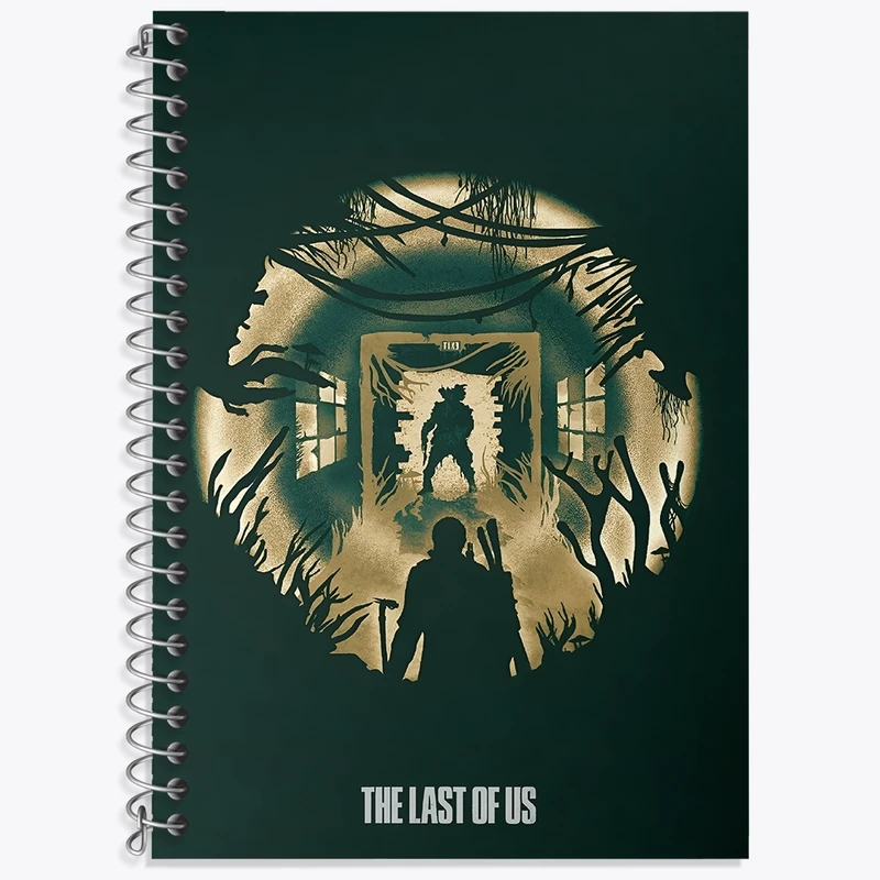 دفتر زبان 50 برگ خندالو مدل سه خط طرح (The Last Of Us) آخرین بازمانده از ما کد N9294