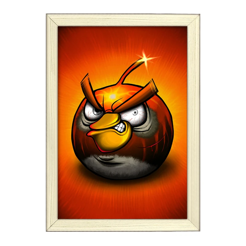 تابلو خندالو طرح پرندگان خشمگین (Angry Birds) کد F2219