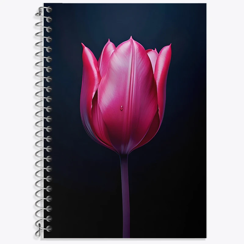 دفتر زبان 50 برگ خندالو مدل دو خط طرح گل کد F9960