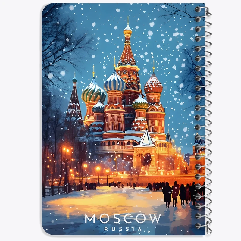 دفتر یادداشت 50 برگ خندالو طرح مسکو (Moscow) کد F12895