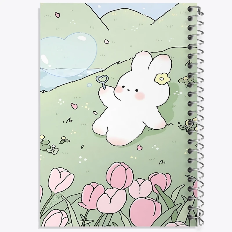 دفتر طراحی 50 برگ خندالو طرح خرگوش کیوت کد N3962