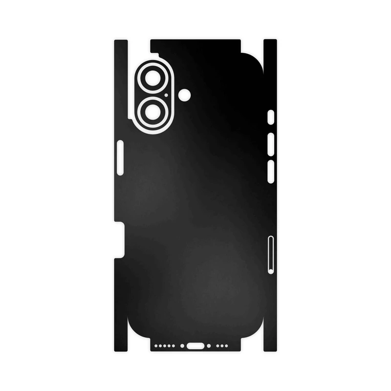 برچسب پوششی ماهوت مدل Matte-Black-FullSkin مناسب برای گوشی موبایل اپل iPhone 17