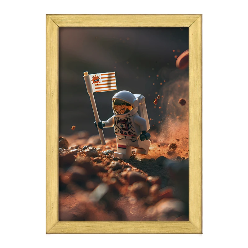 تابلو خندالو طرح لگو فضانورد (Lego) کد F6559