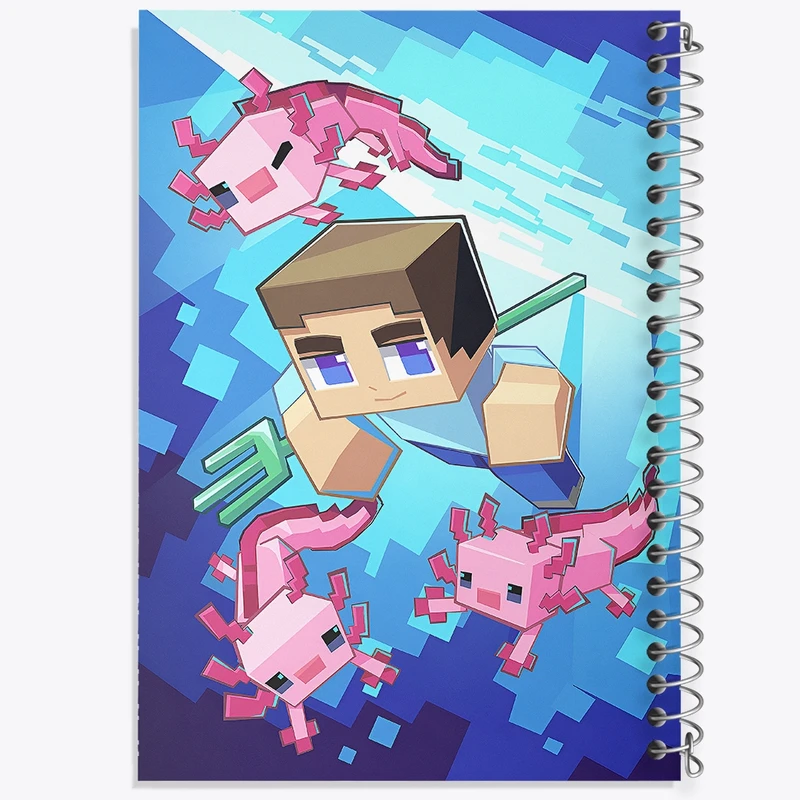 دفتر طراحی 50 برگ خندالو طرح ماینکرافت (Minecraft) کد F14072