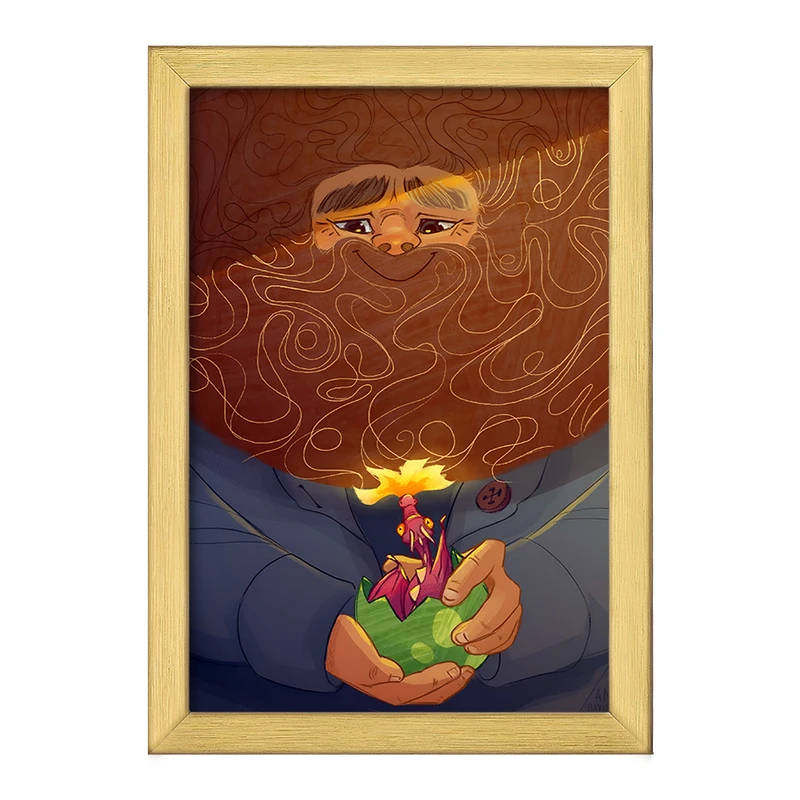 تابلو خندالو طرح هاگرید هری پاتر (Harry Potter) کد F8824