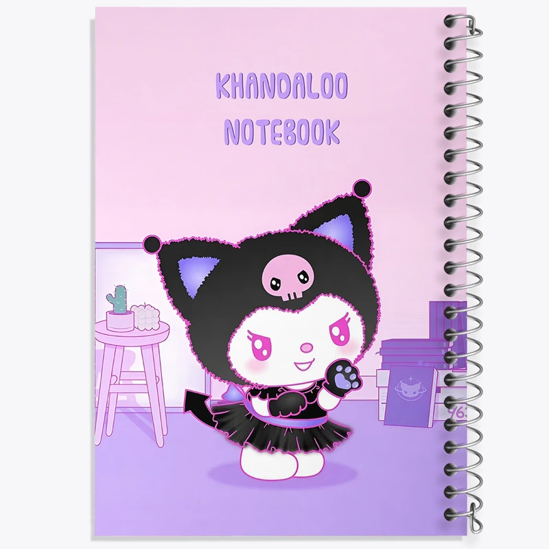 دفتر نقاشی 50 برگ خندالو طرح کرومی (Kuromi) کد N8987