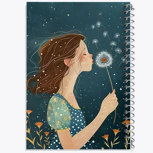 دفتر مشق 100 برگ خندالو طرح دخترانه فانتزی کد N7444