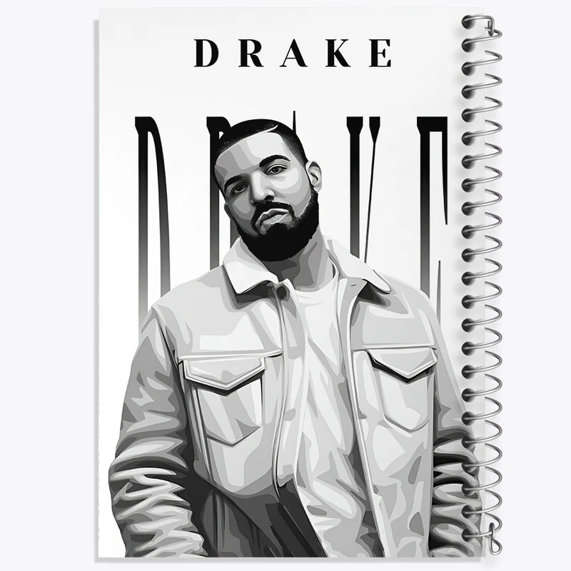 دفتر مشق 50 برگ خندالو طرح توپاک (Tupac) کد F4641