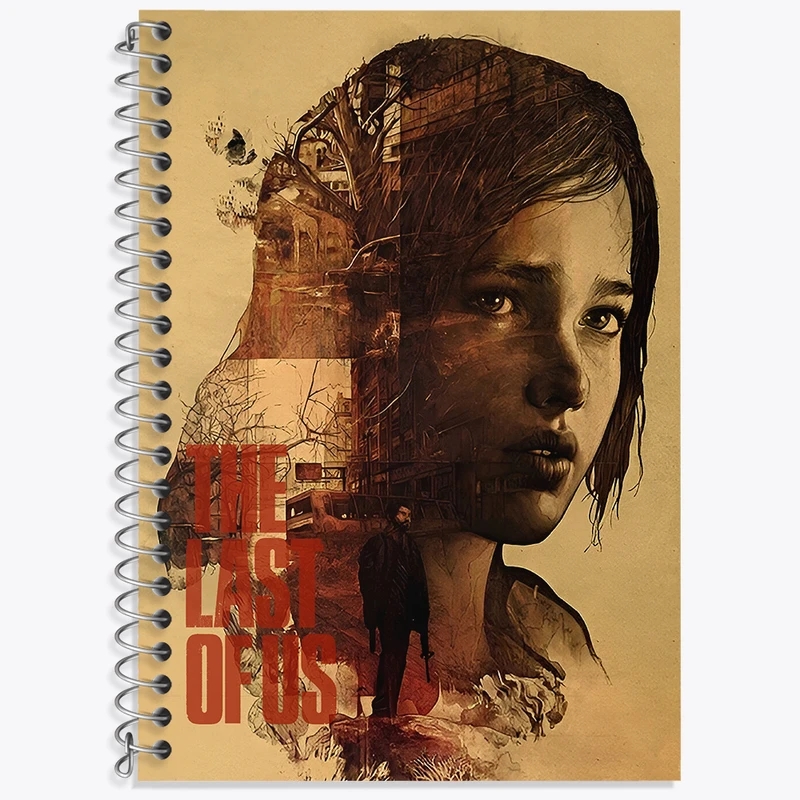 دفتر زبان 50 برگ خندالو طرح (The Last Of Us) آخرین بازمانده از ما کد N9325