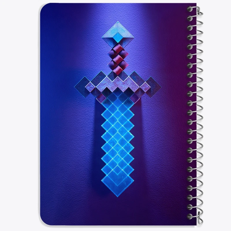 دفتر یادداشت 50 برگ خندالو طرح ماینکرافت (Minecraft) کد F14087