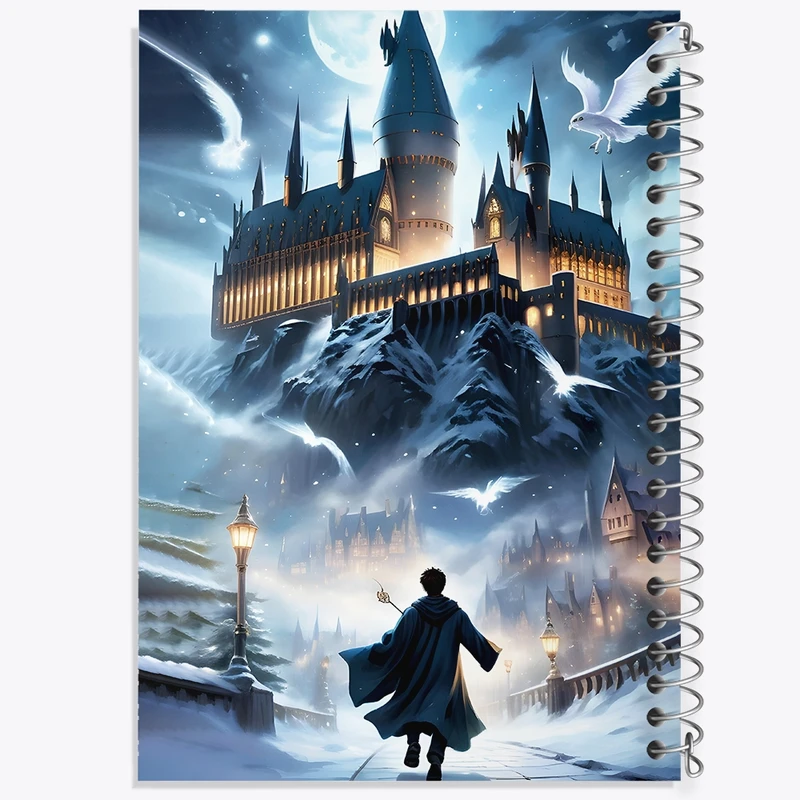 دفتر طراحی 50 برگ خندالو طرح هاگوارتز هری پاتر کد F4435