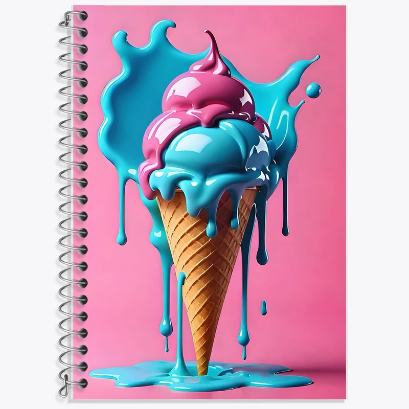 دفتر لغت 50 برگ خندالو طرح بستنی کد F9571