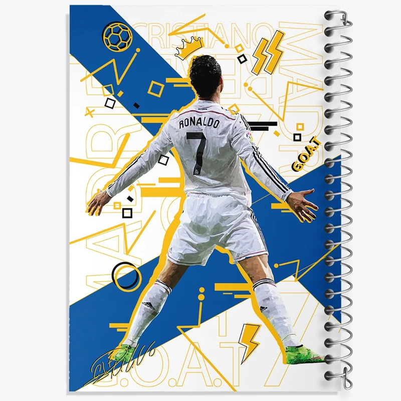 دفتر شطرنجی 50 برگ خندالو طرح کریستیانو رونالدو کد N8262