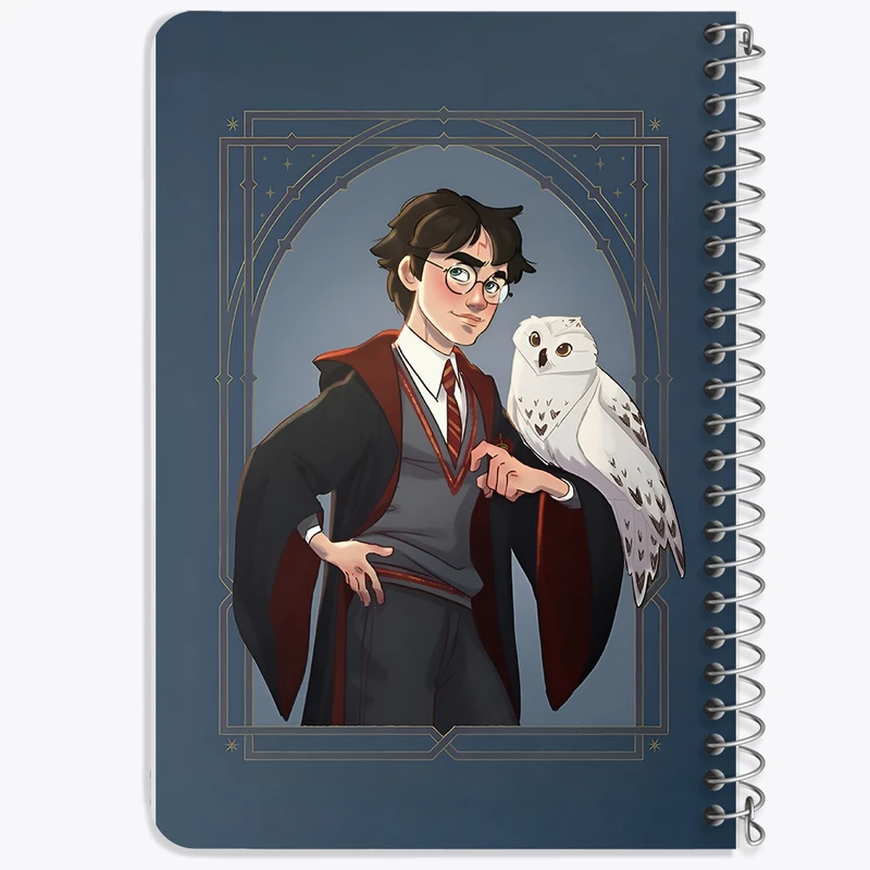 دفتر یادداشت 50 برگ خندالو طرح هری پاتر (Harry Potter) کد N3801