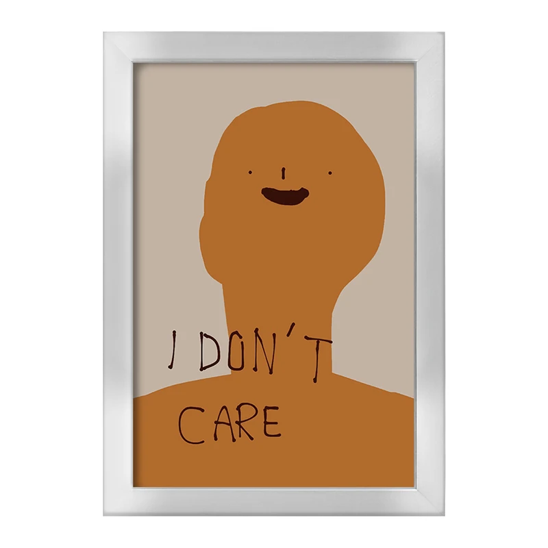 تابلو خندالو طرح I Don't Care کد F1752