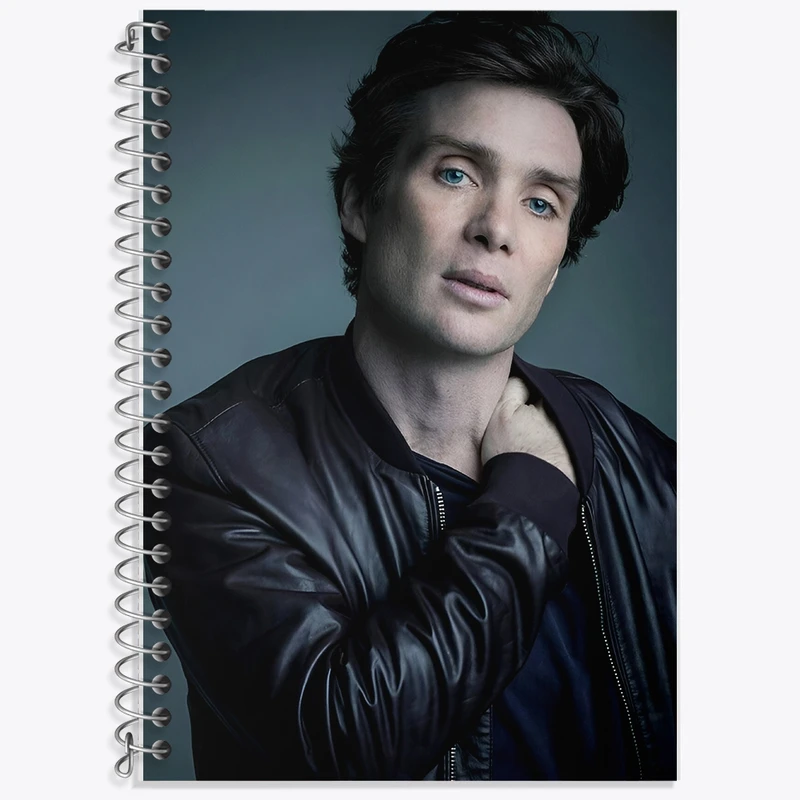 دفتر زبان 50 برگ خندالو مدل سه خط طرح کیلین مورفی (Cillian Murphy) کد F10247