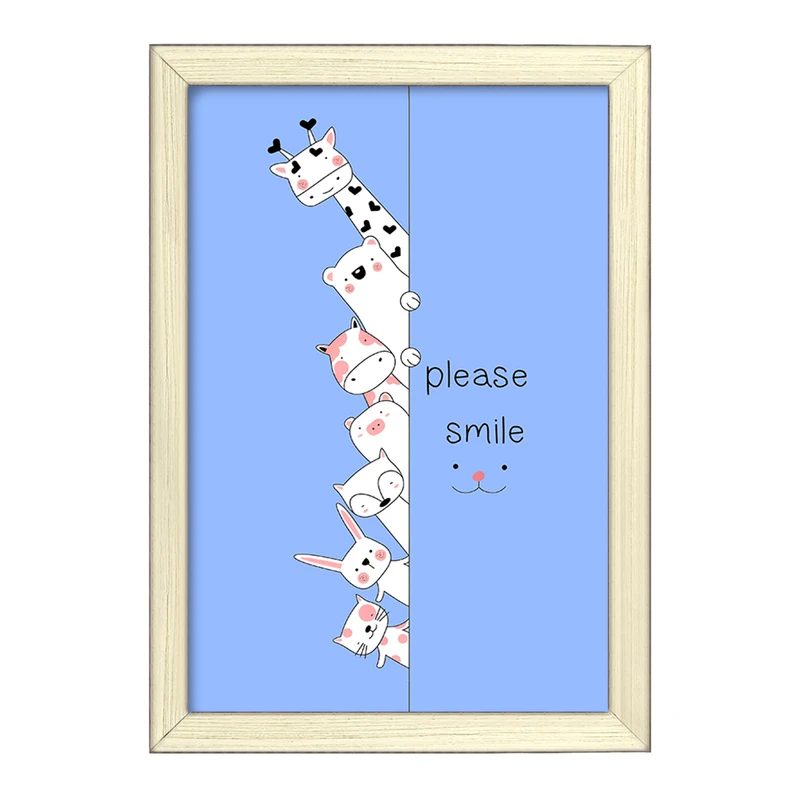 تابلو خندالو طرح حیوانات بامزه کد F11049